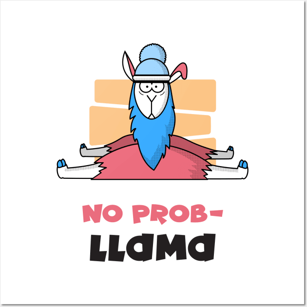 No probllama Wall Art by Singing Donkey